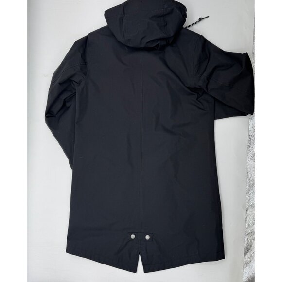 Eddie Bauer Riley Black Waterproof Hooded Parka Coat Size Small - Picture 7 of 15